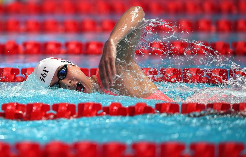 王简嘉禾获800米自由泳第五名的相关图片